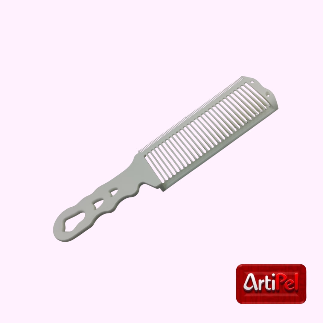 Consigue cortes precisos y profesionales con el Peine de Degradé. Diseño triangular curvo, mango ergonómico y material ABS resistente. Perfecto para barberías y salones.