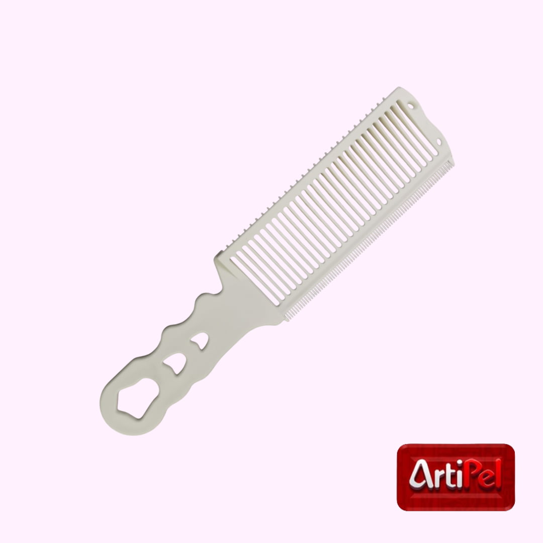 Consigue cortes precisos y profesionales con el Peine de Degradé. Diseño triangular curvo, mango ergonómico y material ABS resistente. Perfecto para barberías y salones.
