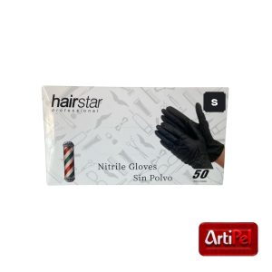 Guantes de nitrilo sin látex, resistentes a químicos.