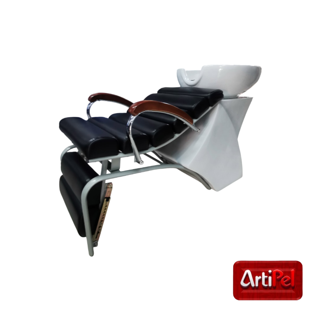 Lavapelo profesional con apoyapiés reclinable