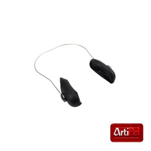 Protector de orejas para peluquería de silicona con ajuste de acero inoxidable