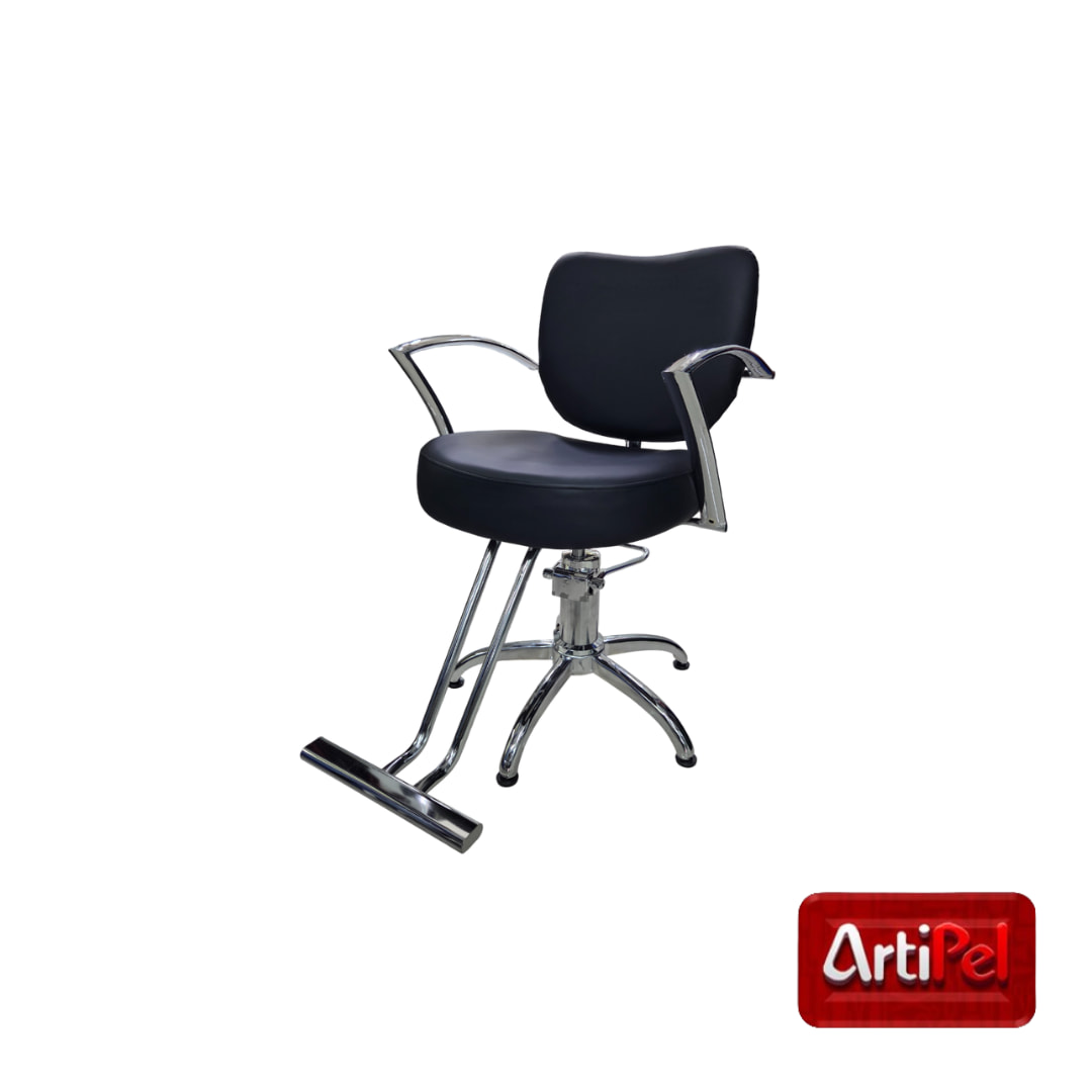 Sillón hidráulico peluquería negro profesional