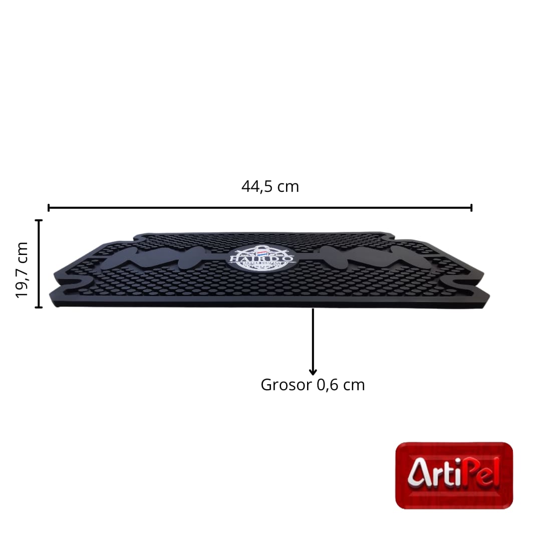 Goma para accesorios de barbería, superficie antideslizante de 44,5 x 19,7 cm, ideal para máquinas, tijeras y peines.